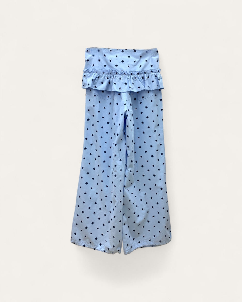 Star Print Tiered Midi Pants - Zilvina