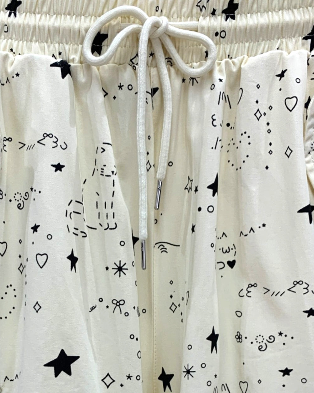 Star Print Utility Cargo Pants - Zilvina