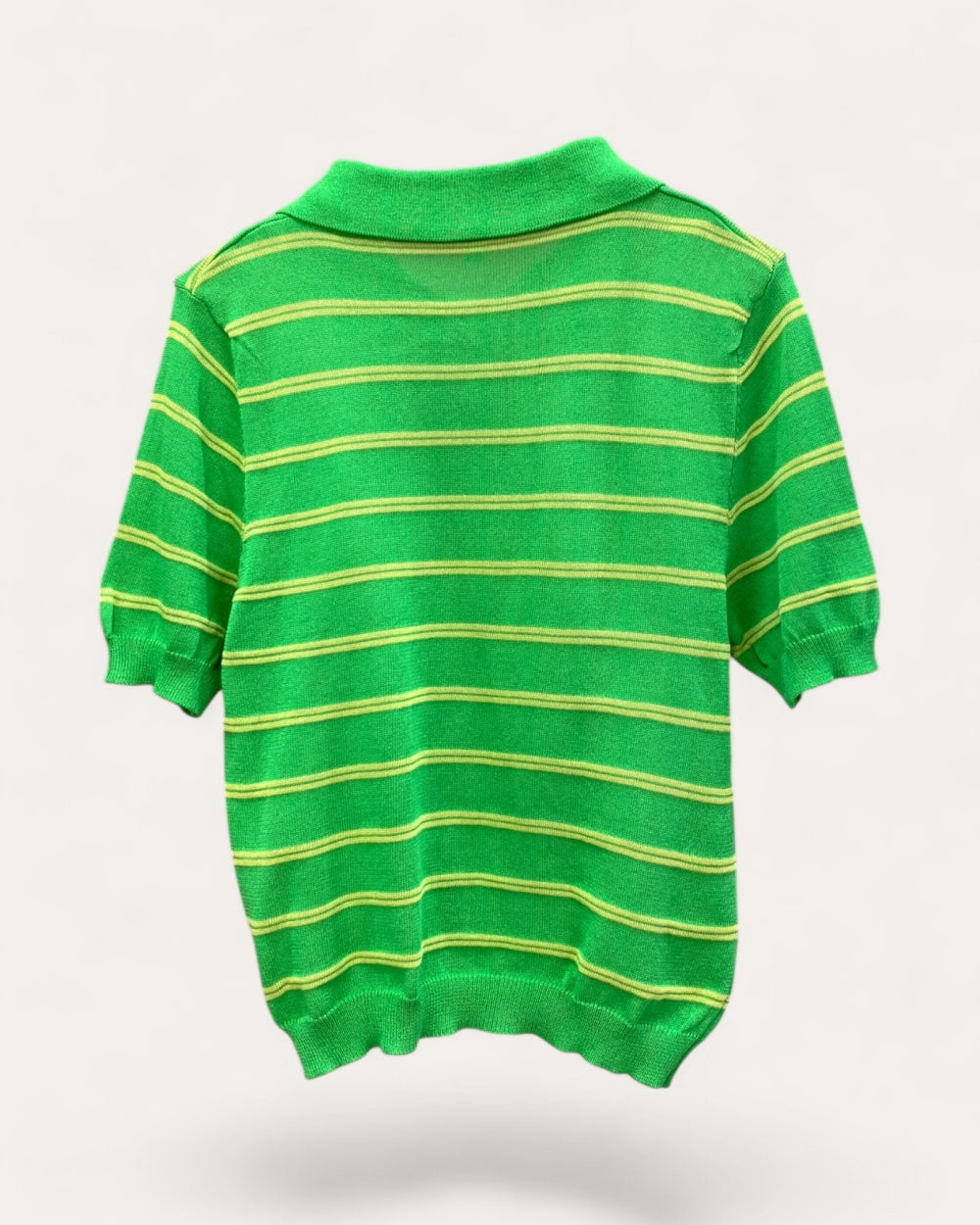 Stripe Polo Knit Sweater - Zilvina