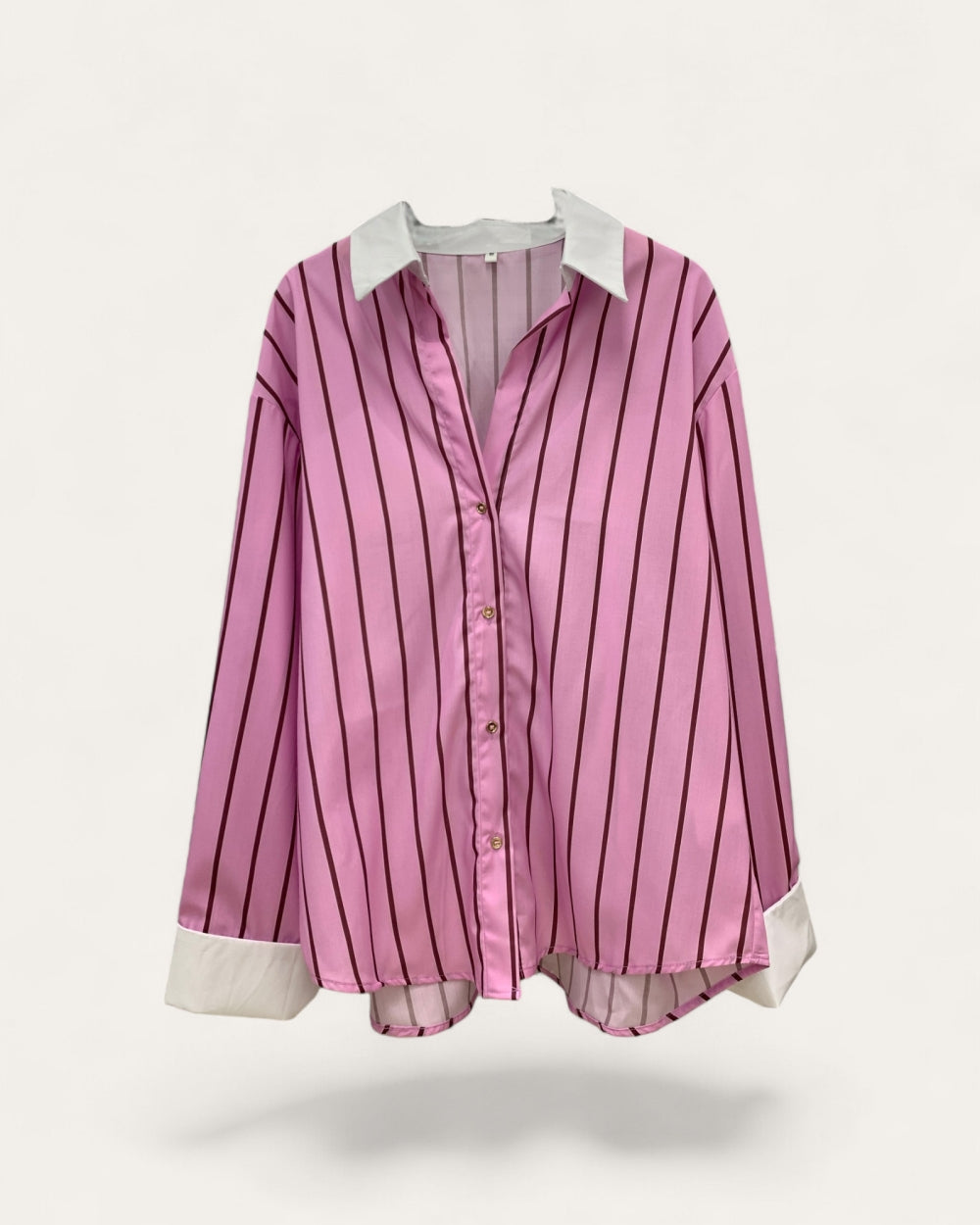 Striped Button - Up Shirt - Zilvina