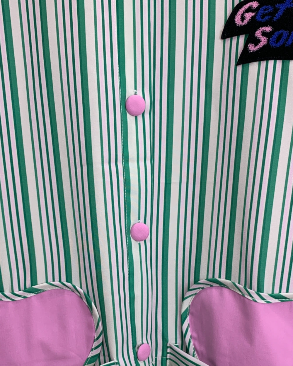 Striped Colorblock Cropped Shirt - Zilvina