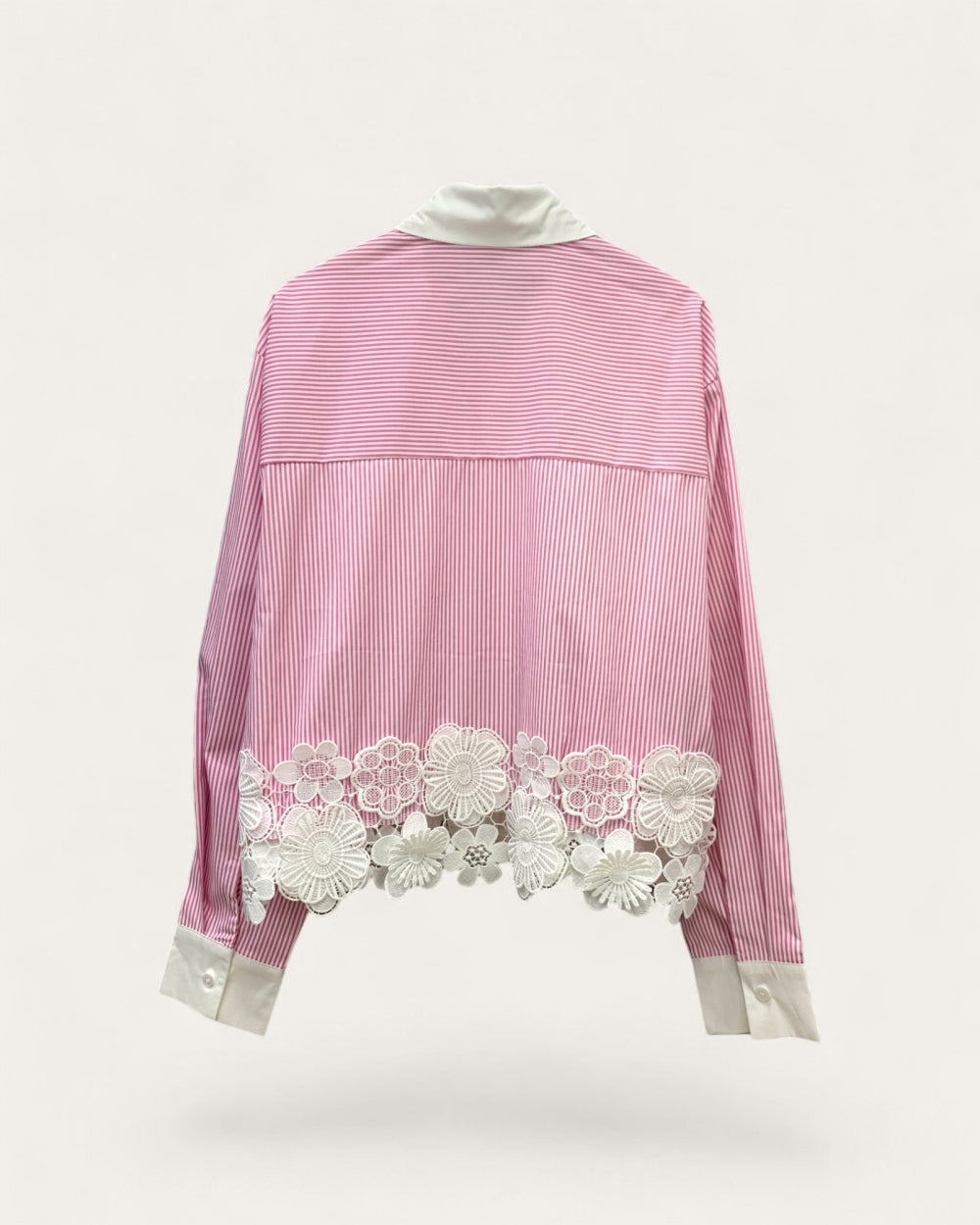 Striped Embellished Shirt - Zilvina