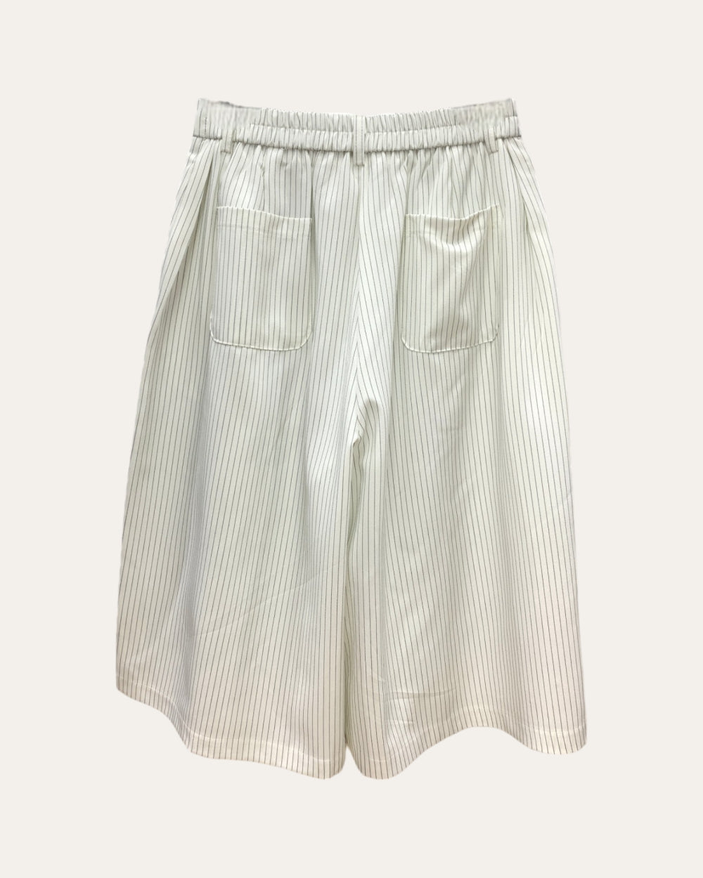 Striped Tailored Bermuda Shorts - Zilvina