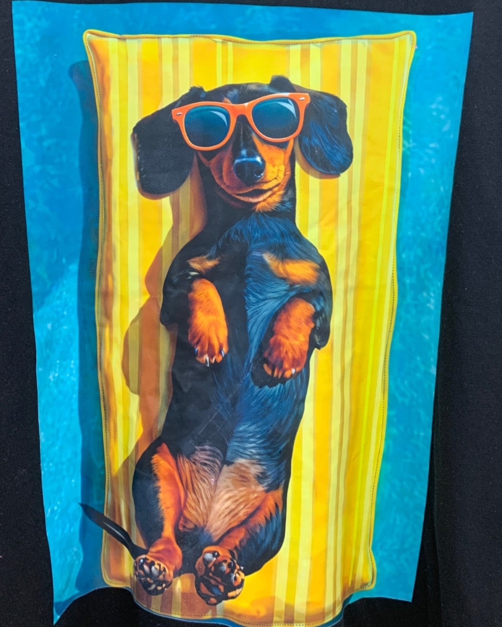 Sunbathing Dachshund Graphic Tee - Zilvina