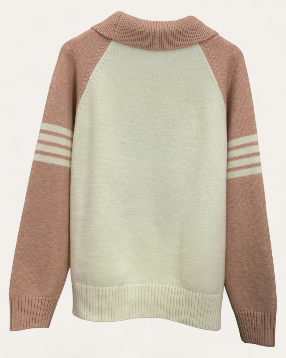 Teddy Bear Knit Sweater with Collar - Zilvina