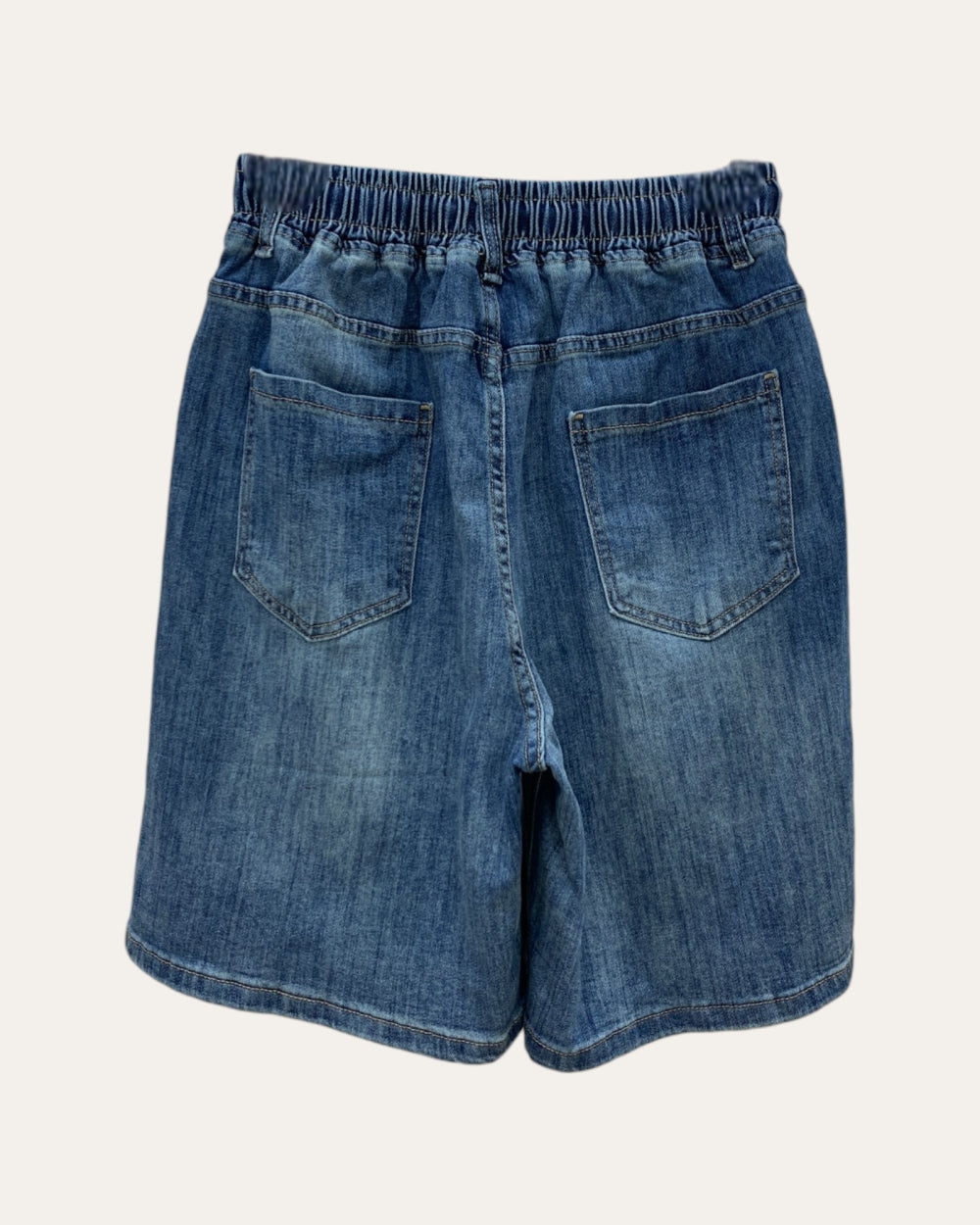 Teddy Pocket Denim Shorts - Zilvina