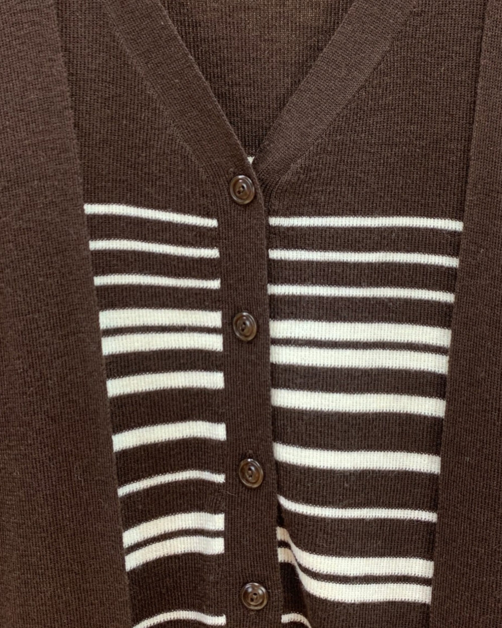 Tie-Front Stripe Knit Top - Zilvina