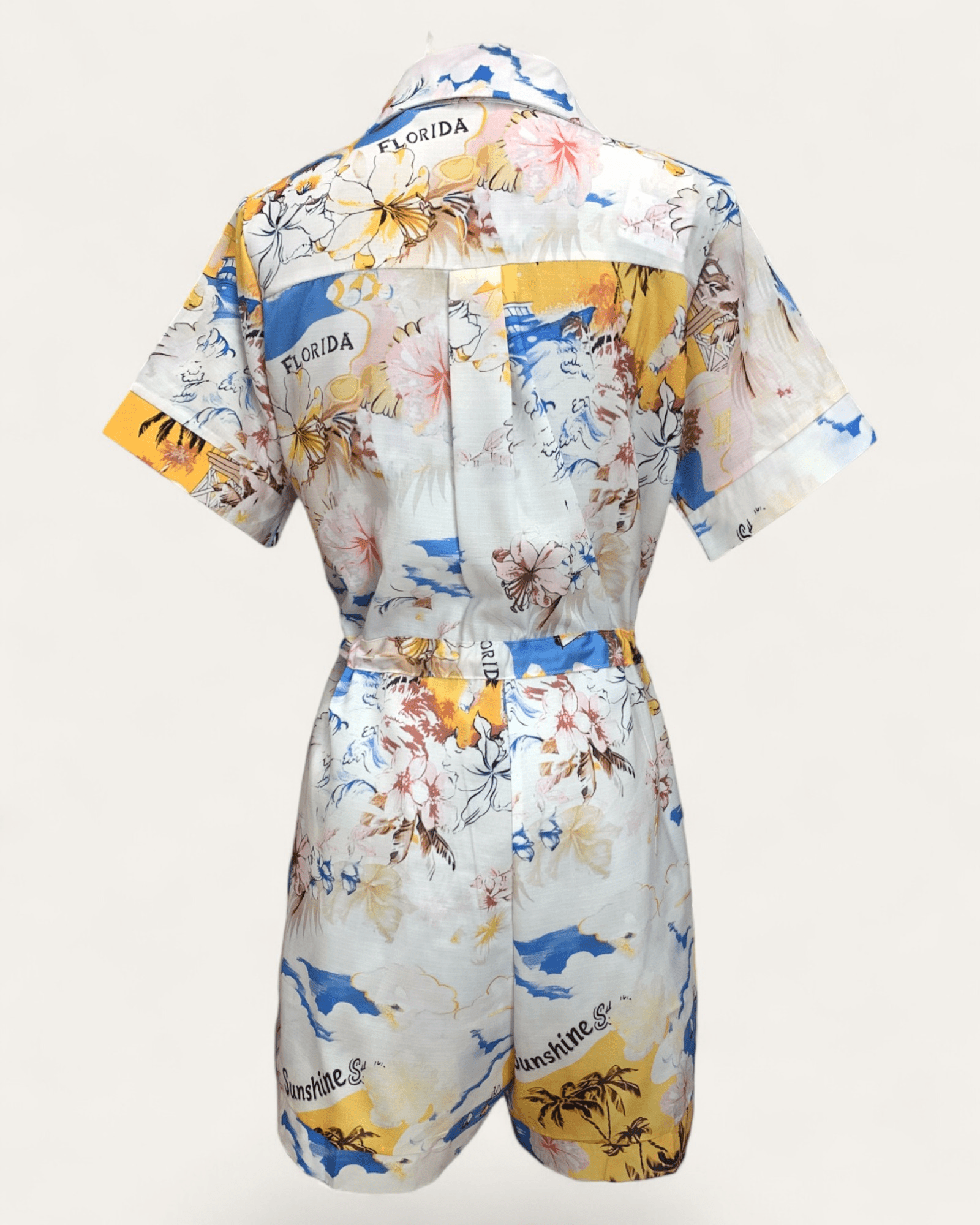 Tropical Island Print Button - Up Set - Zilvina