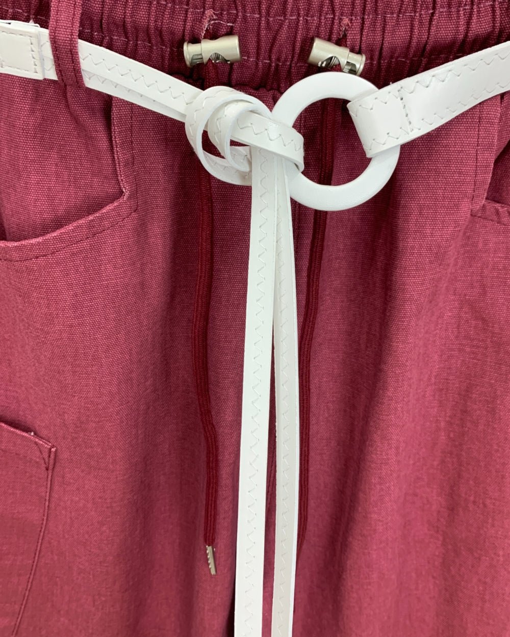 Utility Cotton - Linen Wide - Leg Pants - Zilvina