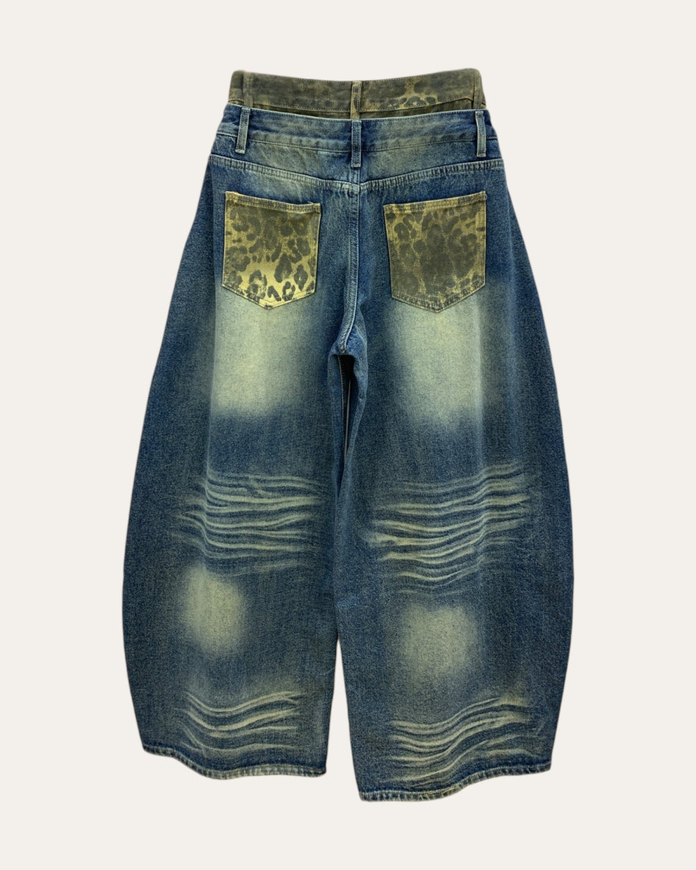 Vintage Fade Ultra Wide-Leg Jeans - Zilvina
