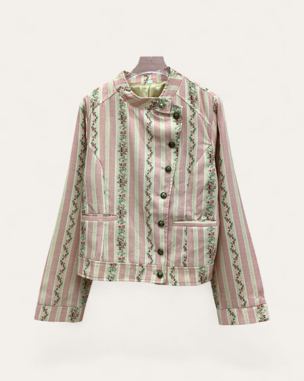 Vintage Floral Stripe Jacket - Zilvina
