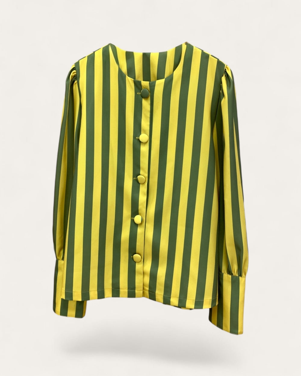 Vintage Stripe Puff Sleeve Top - Zilvina