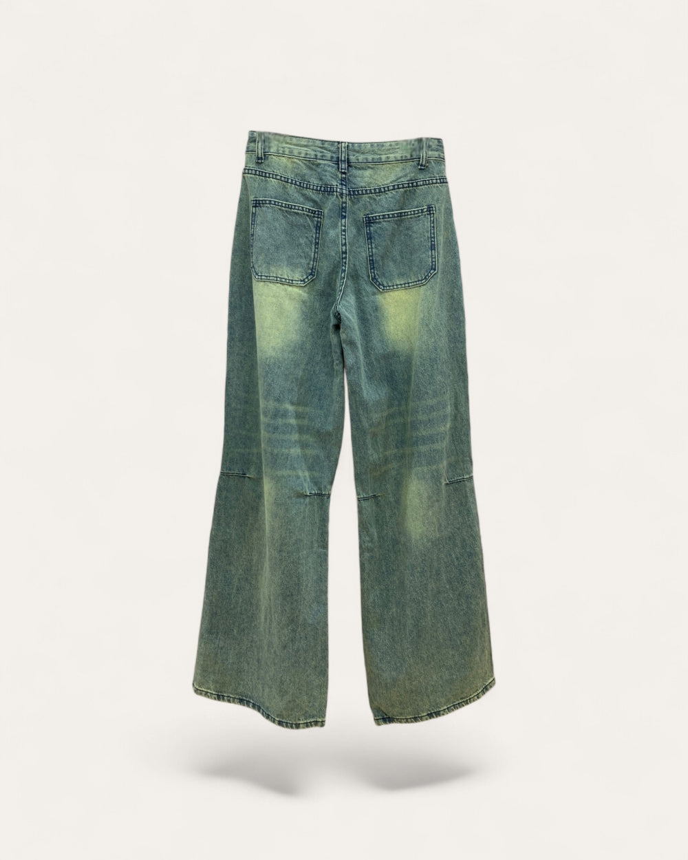 Washed Embellished Straight Leg Jeans - Zilvina