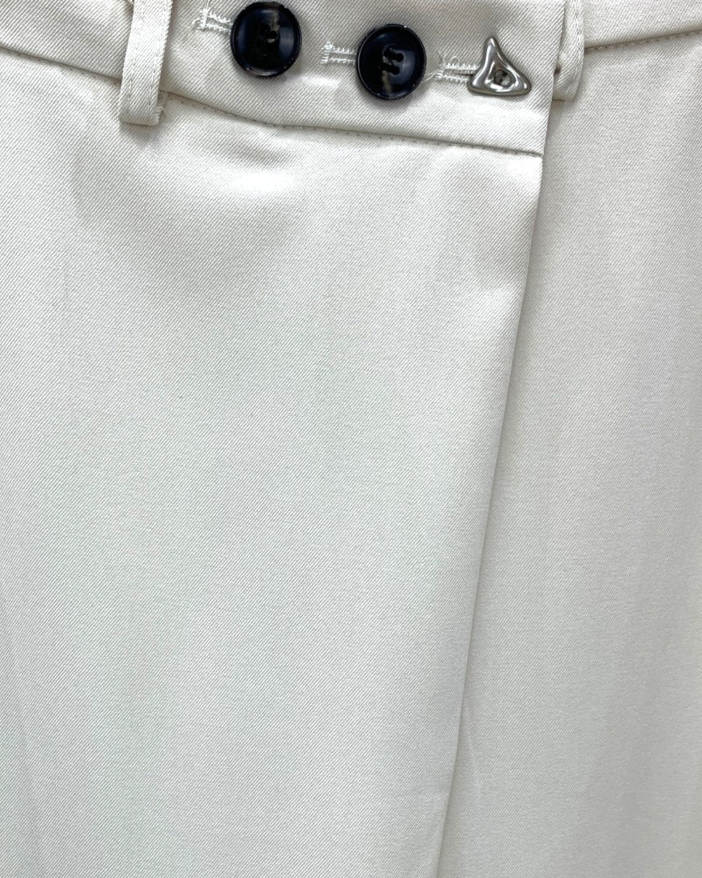 Wide-Leg Wrap Front Trousers - Zilvina