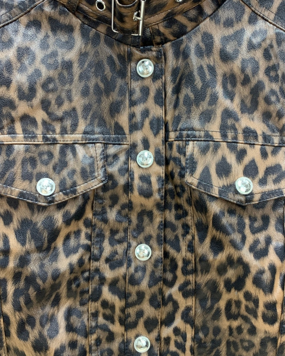 Wild Ride Leopard Faux Leather Jacket - Zilvina