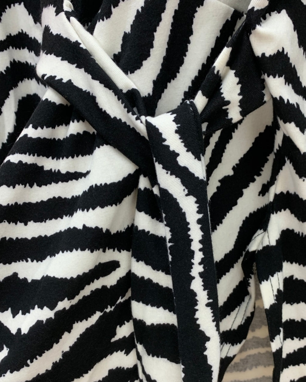 Wild Side Zebra Tie-Waist Romper - Zilvina