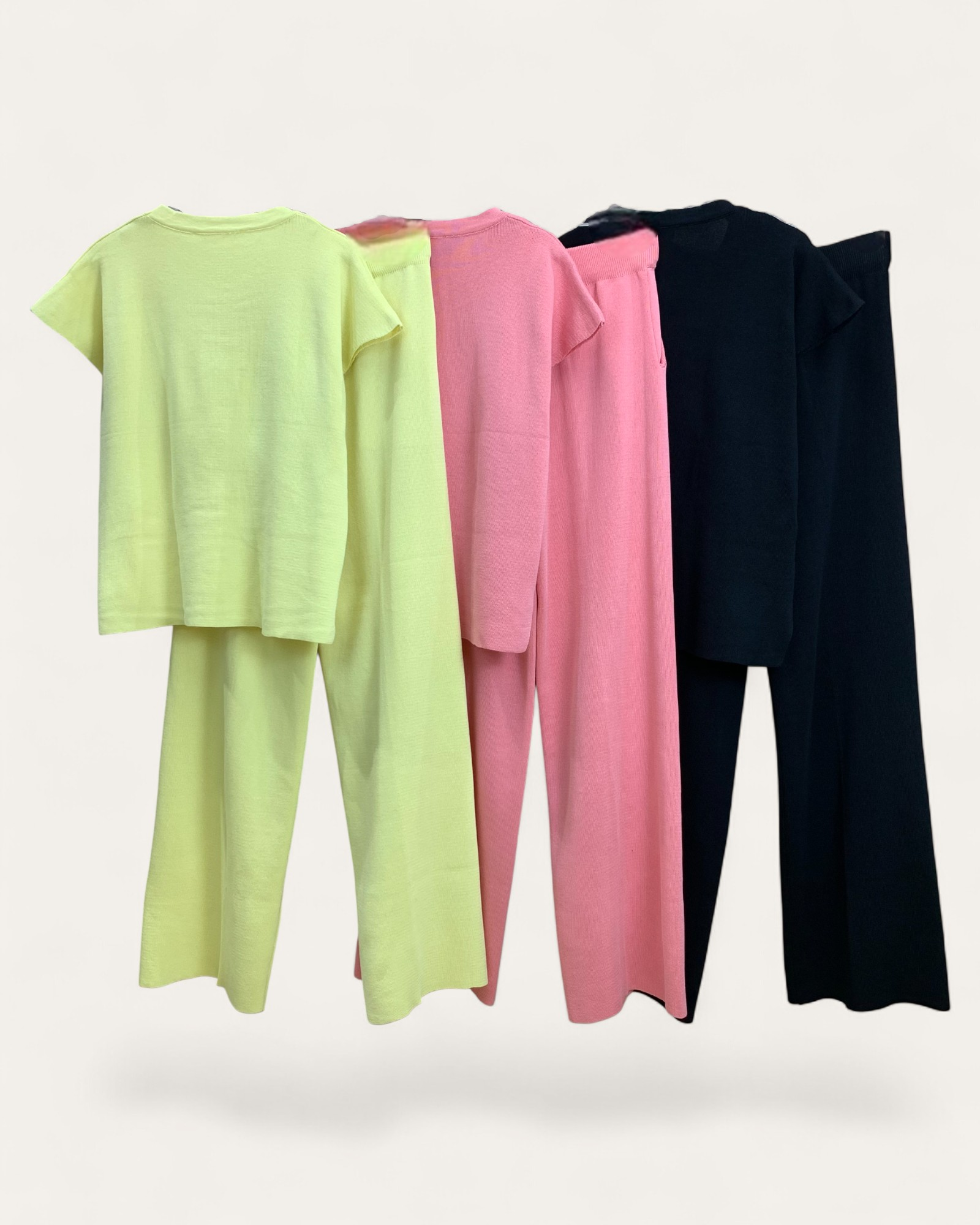 Heart Button Knit Lounge Set