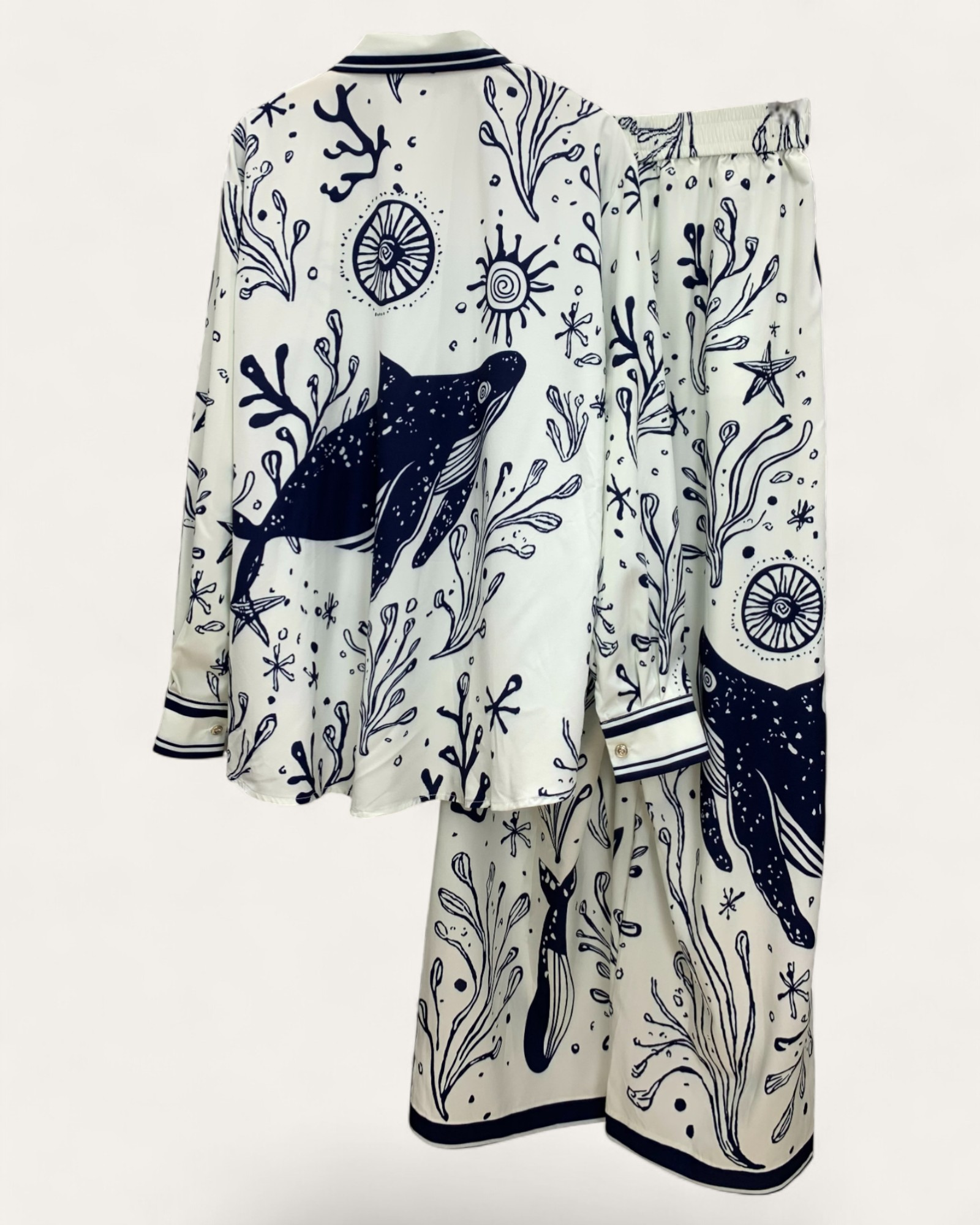 Whale & Coral Ocean Print Co-ord Set