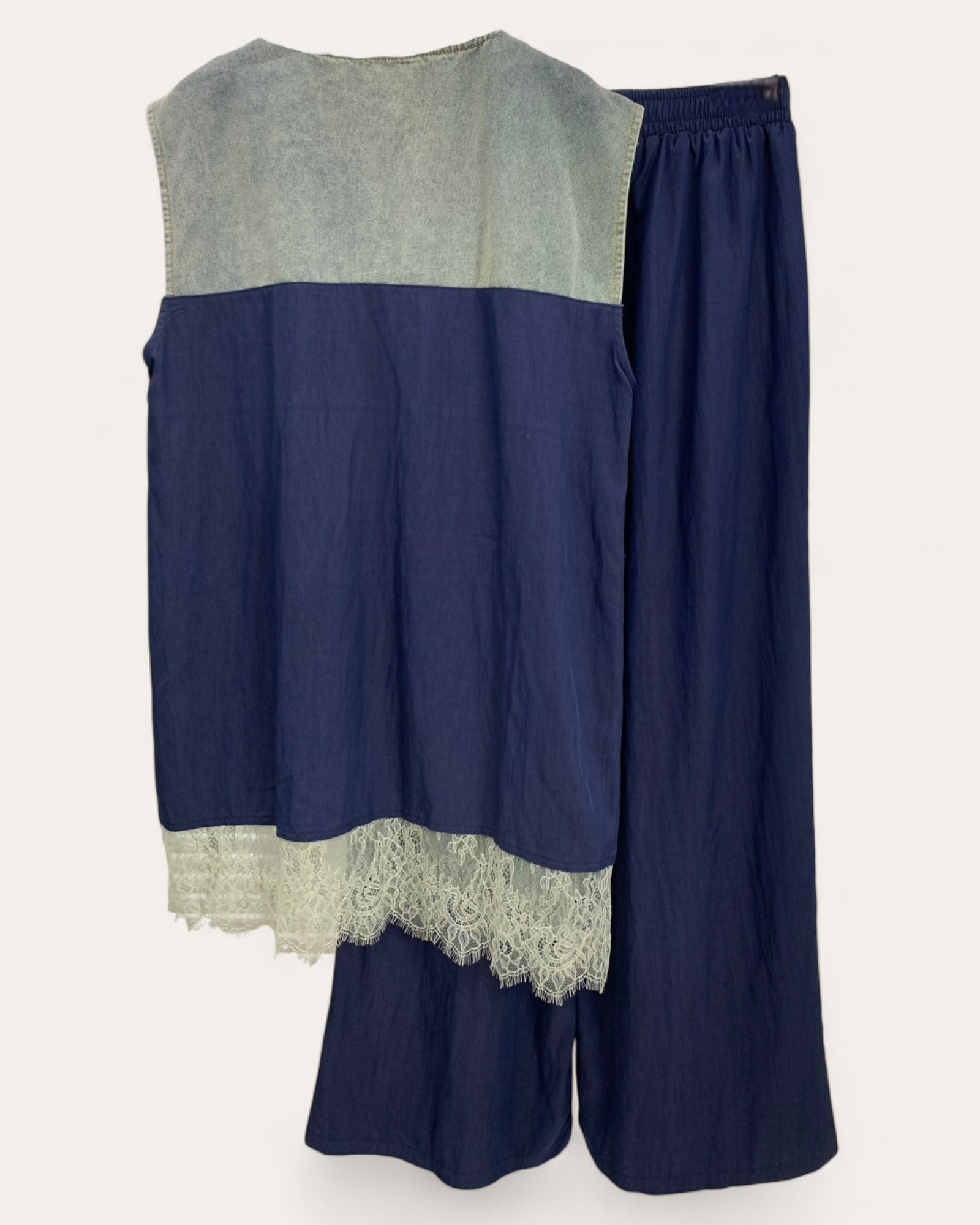 Denim and Lace Patchwork Sets