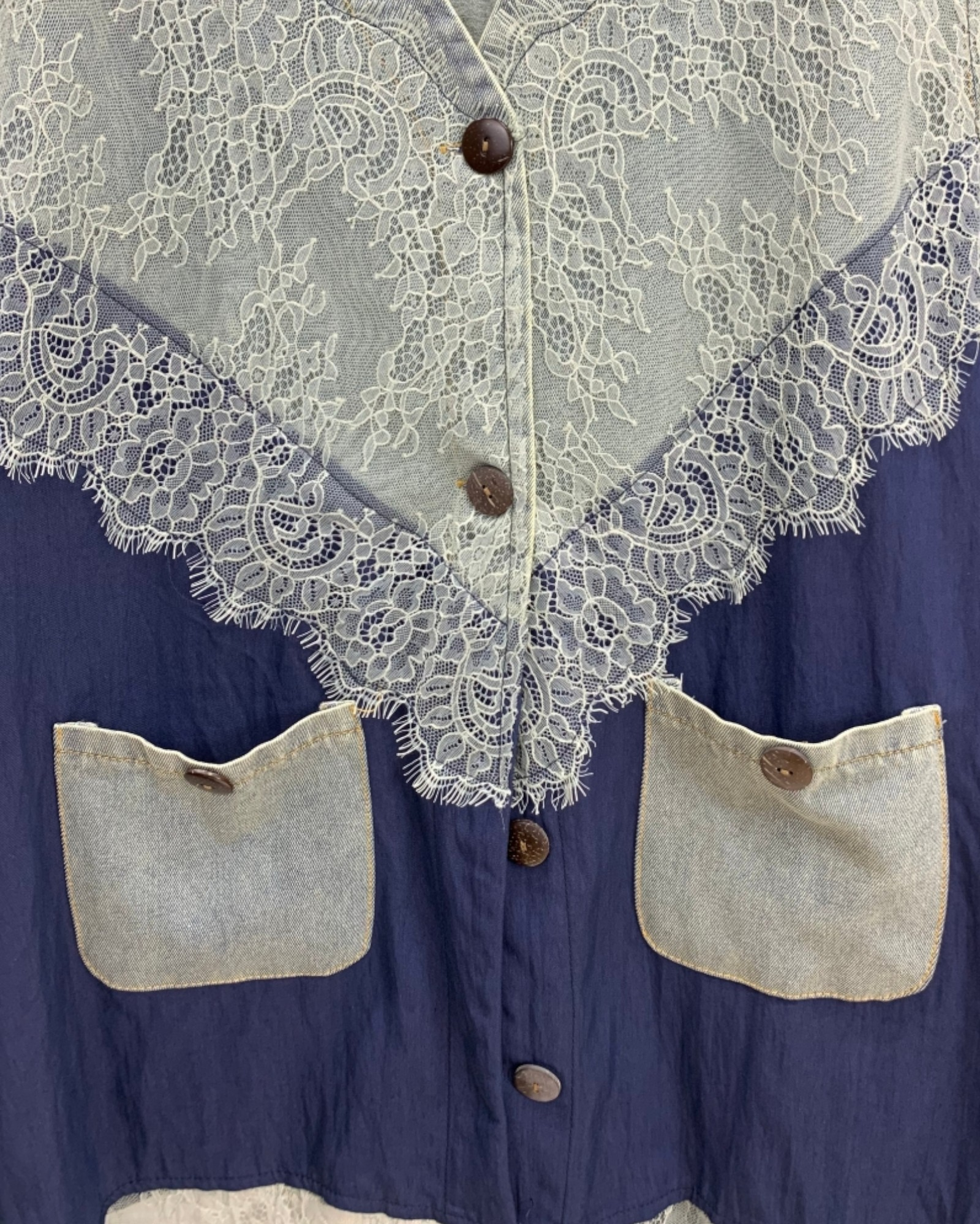 Denim and Lace Patchwork Sets