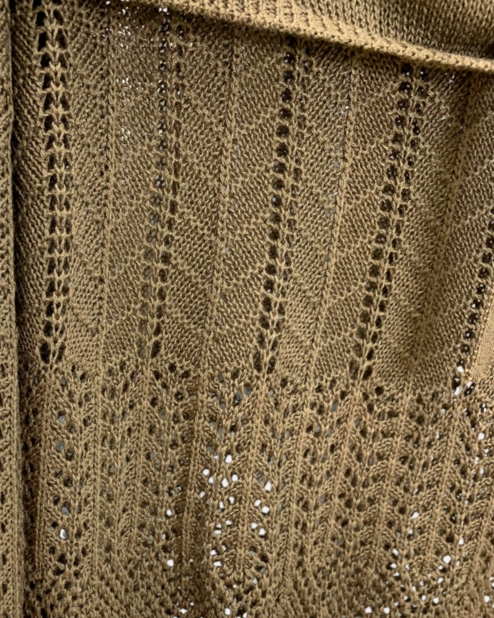 Off-Shoulder Crochet Knit Top with Strap Detail