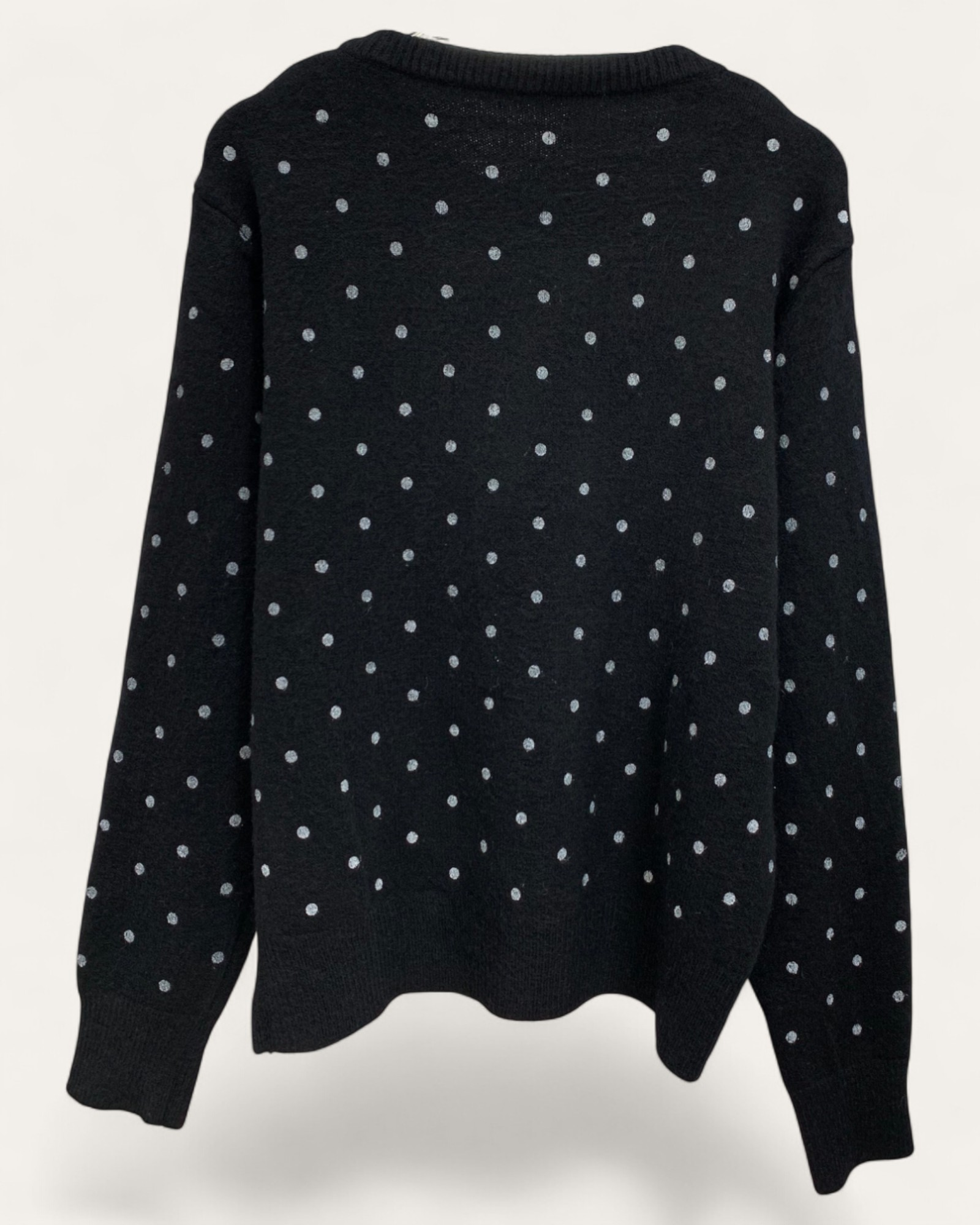 Polka Dot Knit Cardigan