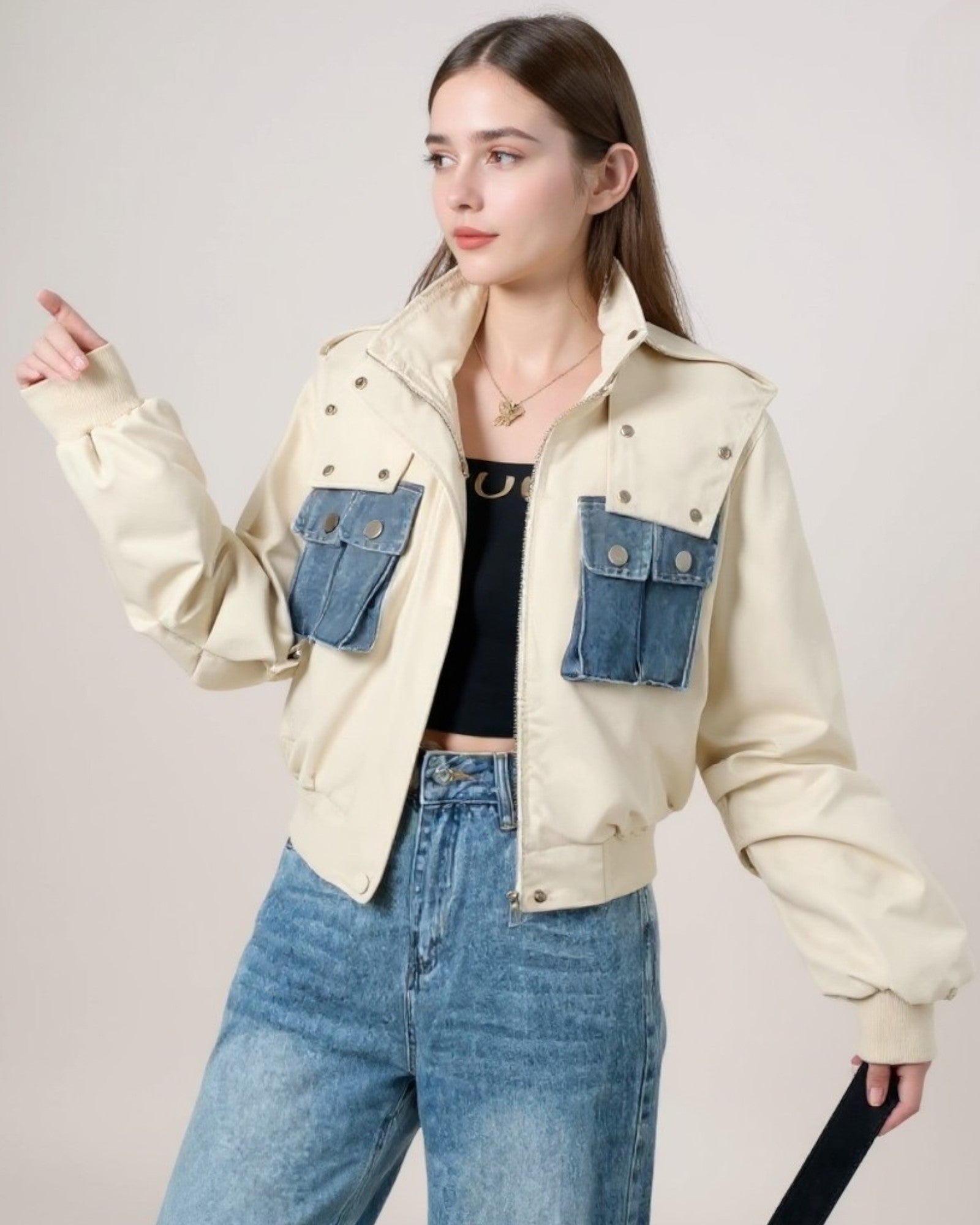 Utility Pocket Bomber Jacket