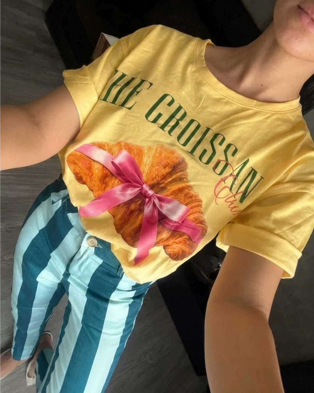 Croissant Graphic Oversized Tee