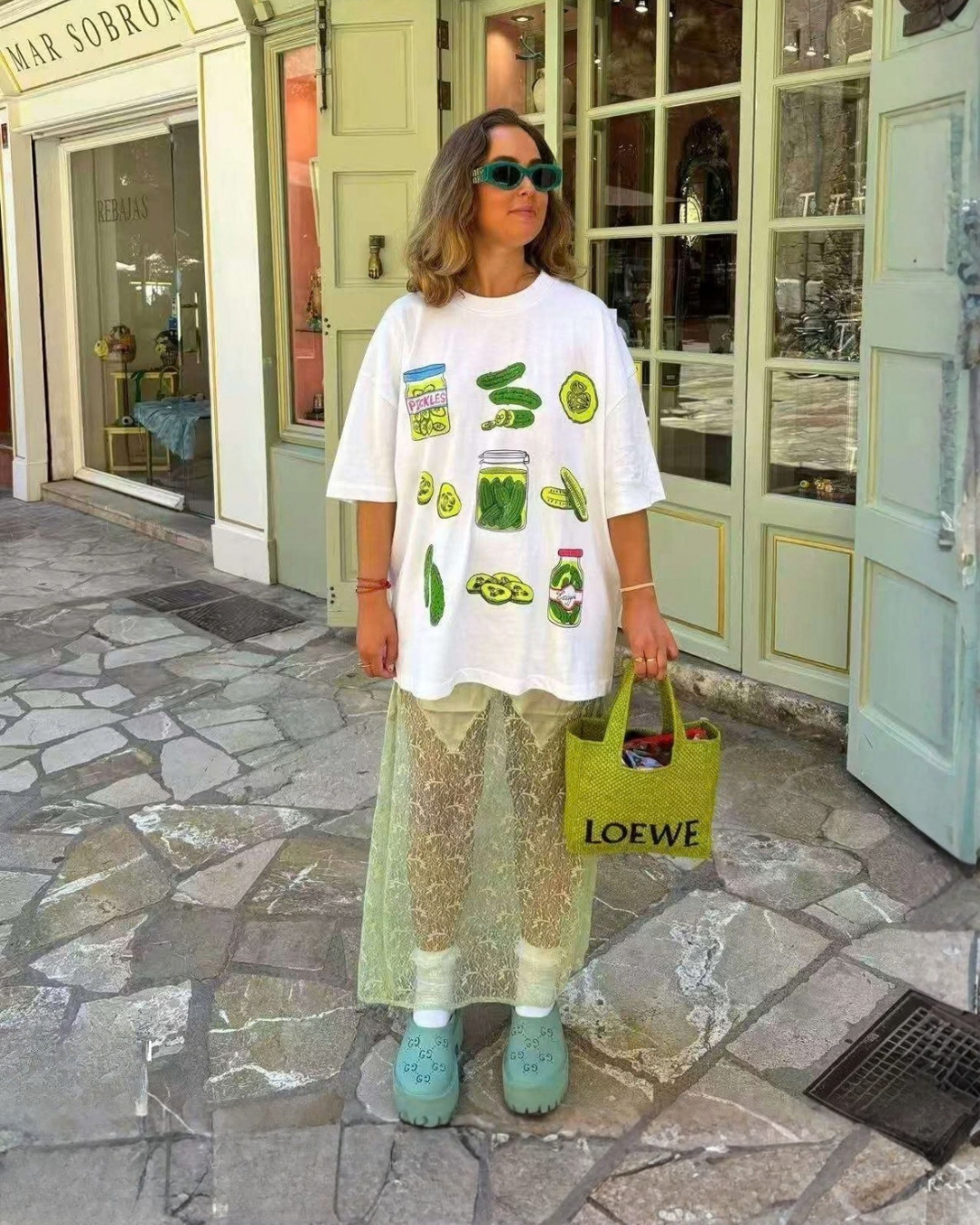 Pickles Graphic Oversized T-Shirt