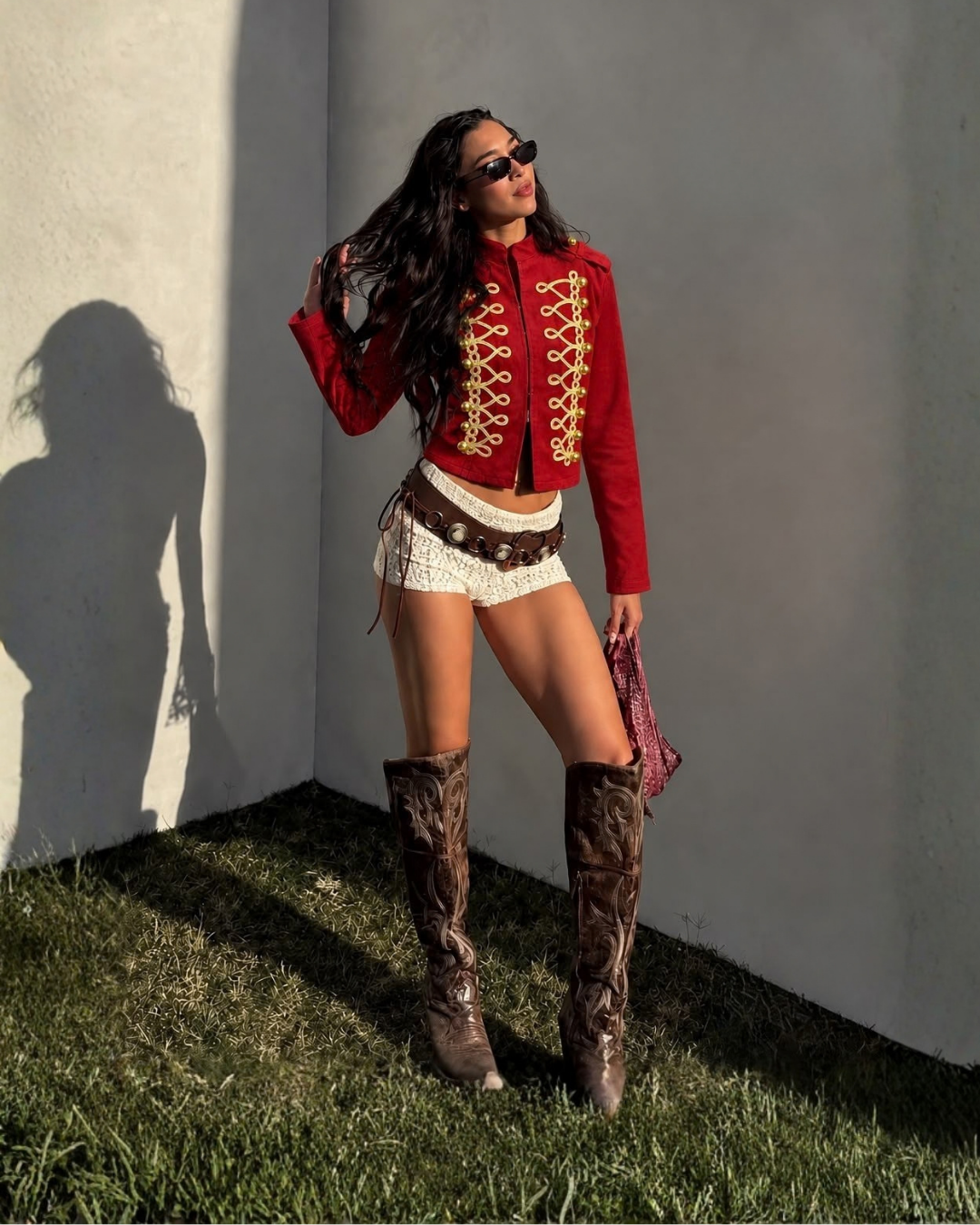 Military Rope Trim Jacket