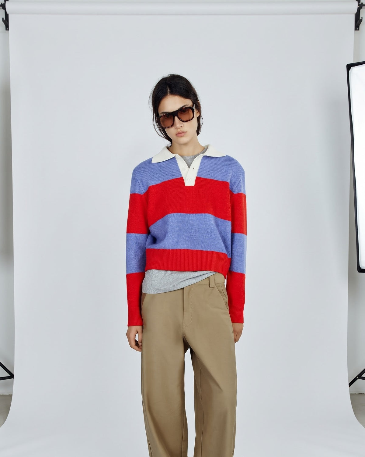 Retro Rugby Colorblock Sweater