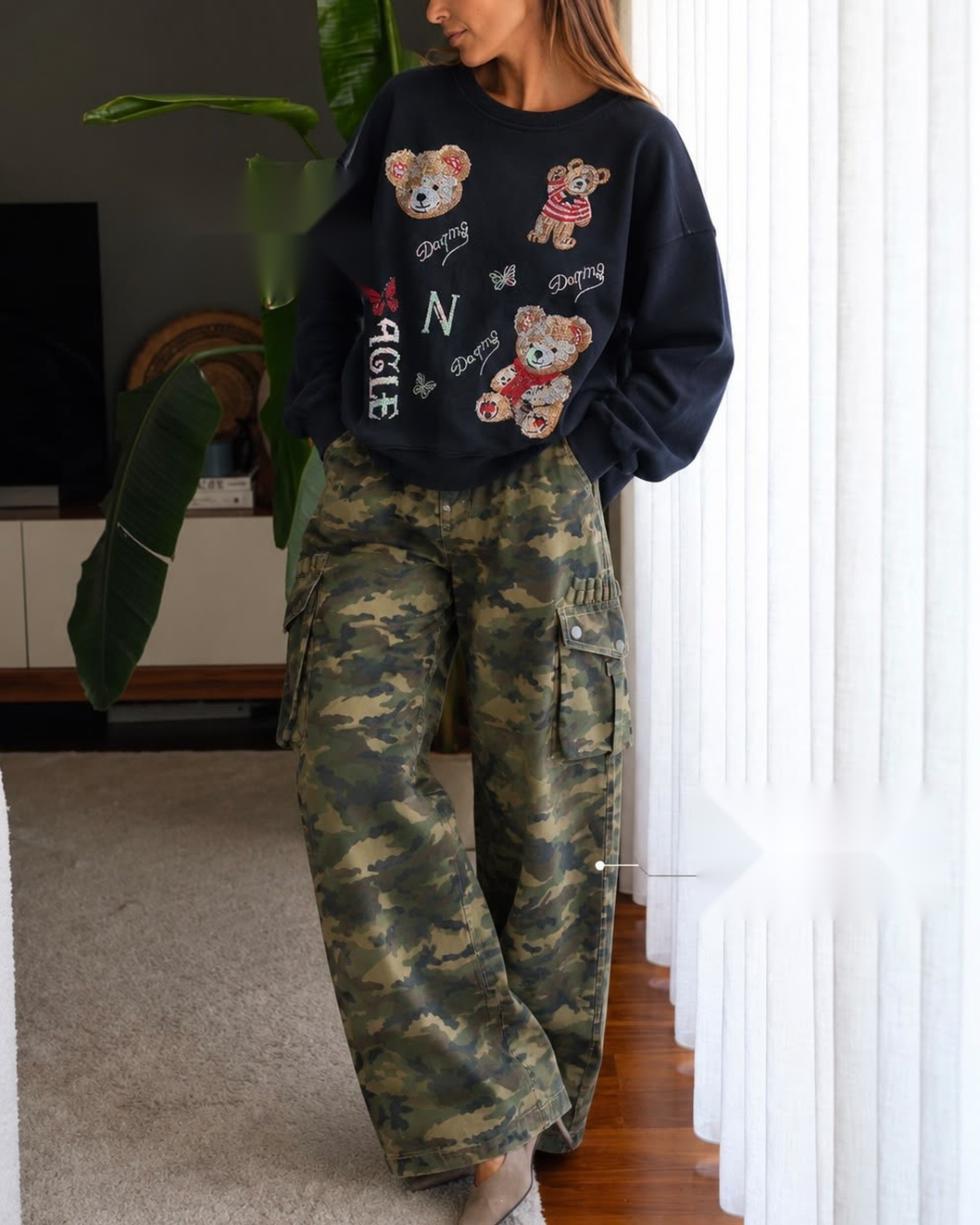 Utility Mode Camo Cargo Pants