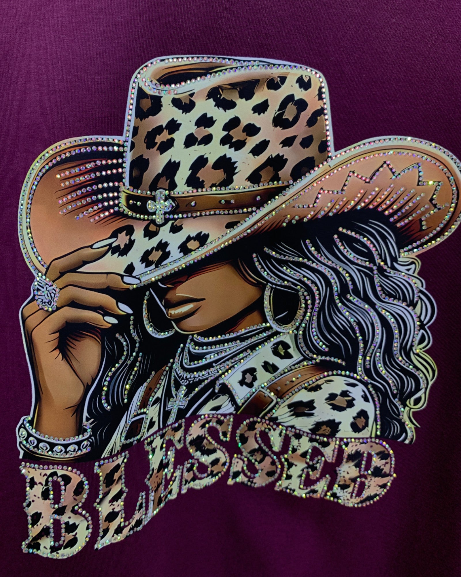 Leopard Sleeve Graphic Hoodie