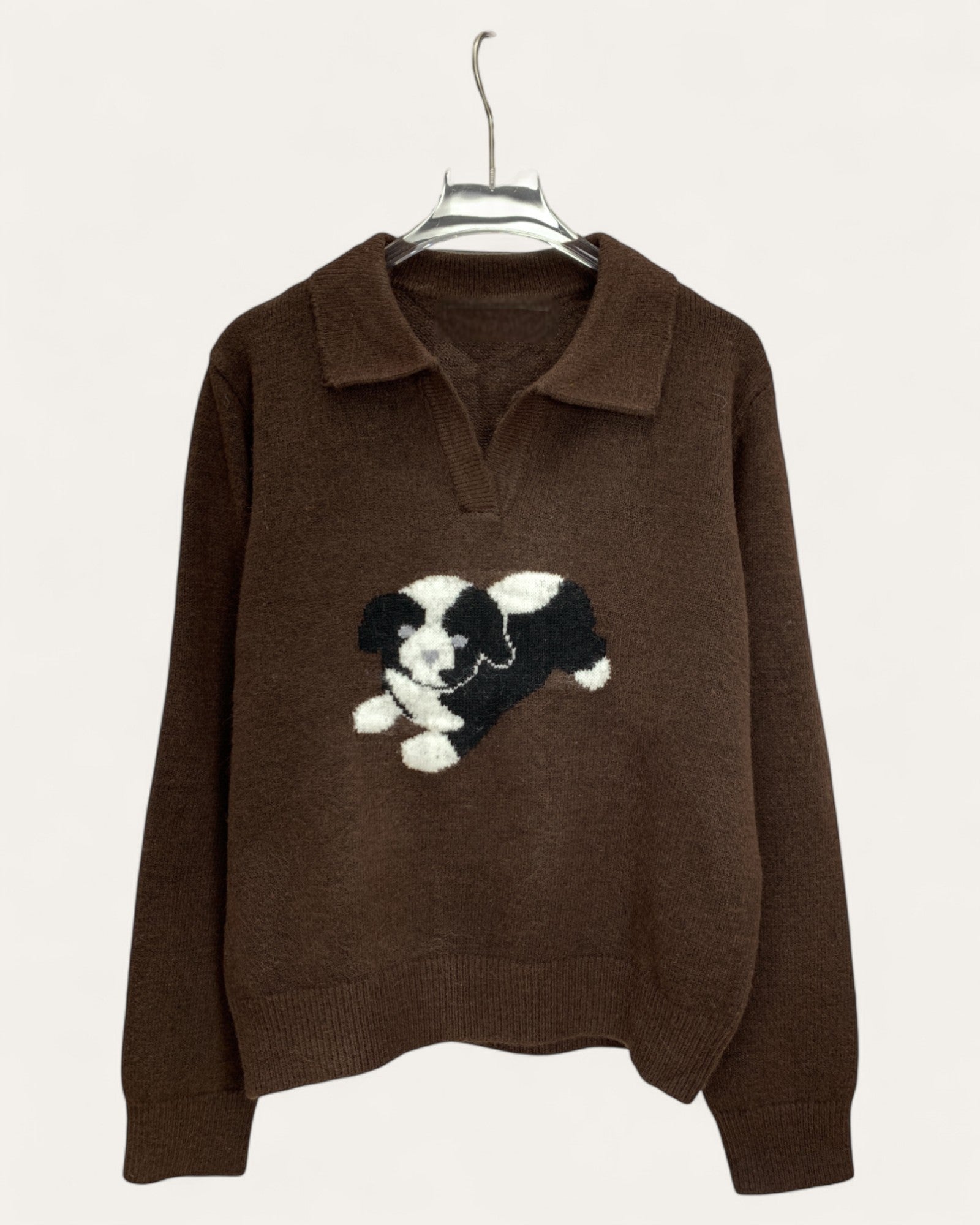 Puppy Polo Knit Sweater
