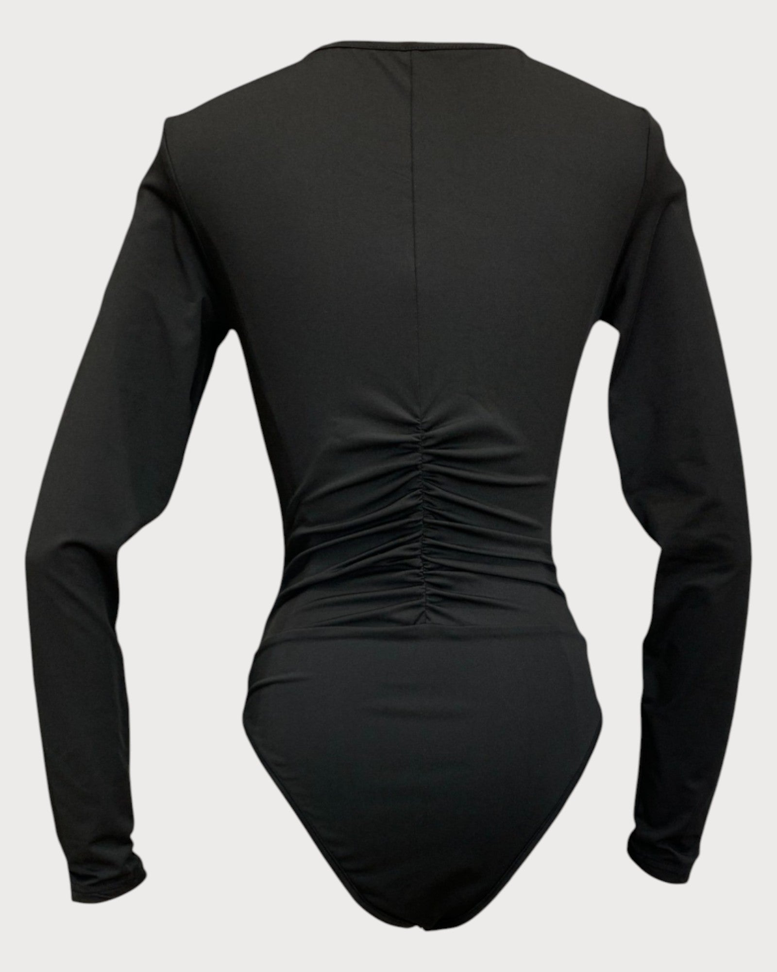 Ruched Bodysuit with Cutout Detail
