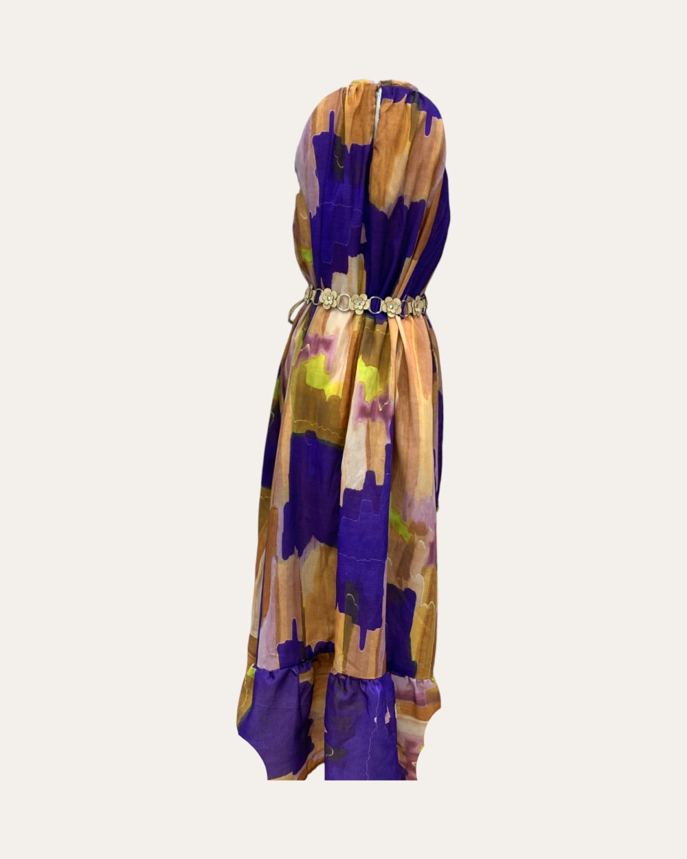 Abstract Sunset Flow Maxi Dress - Zilvina