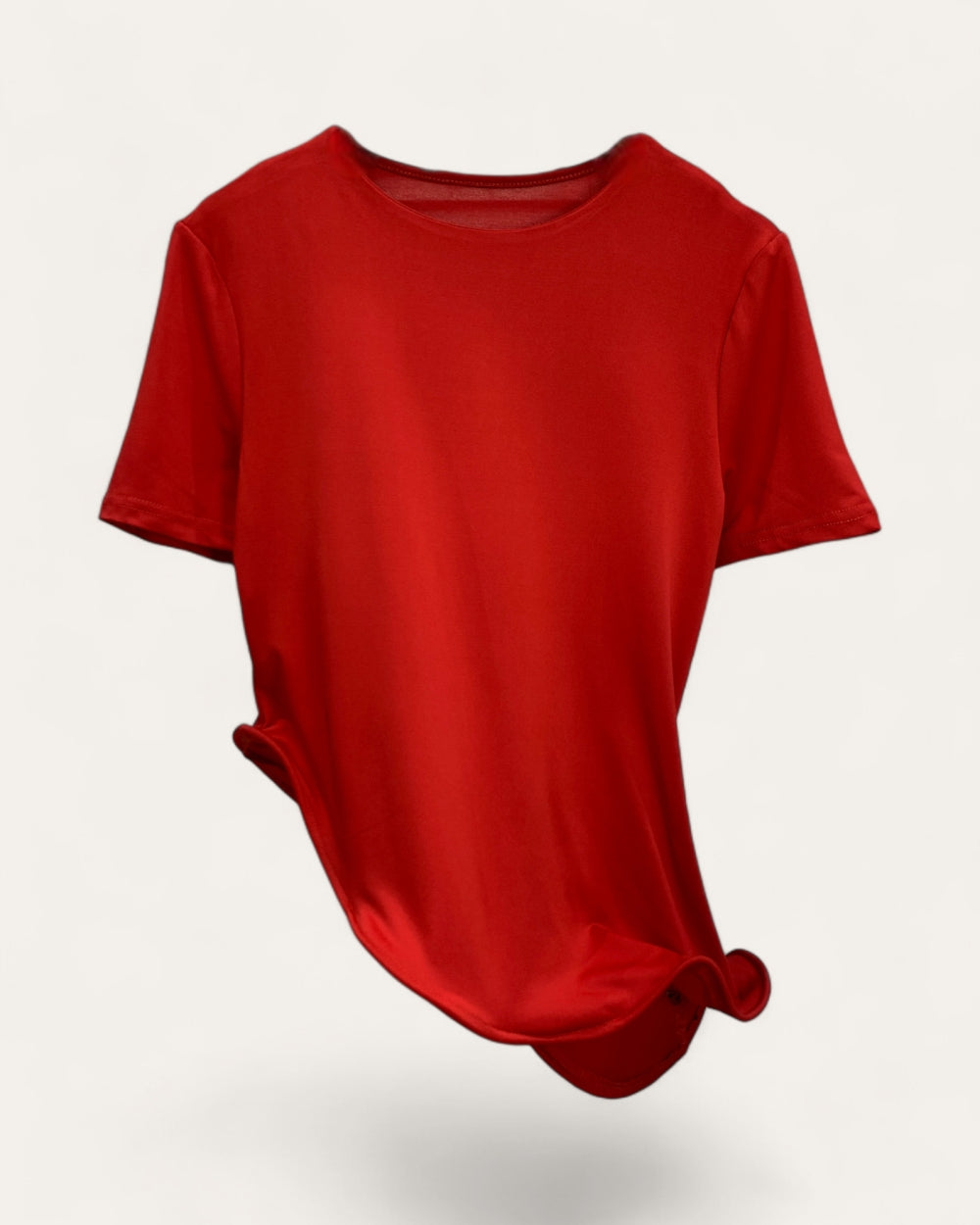 Basic Short Sleeve Slim Fit Tee - Zilvina