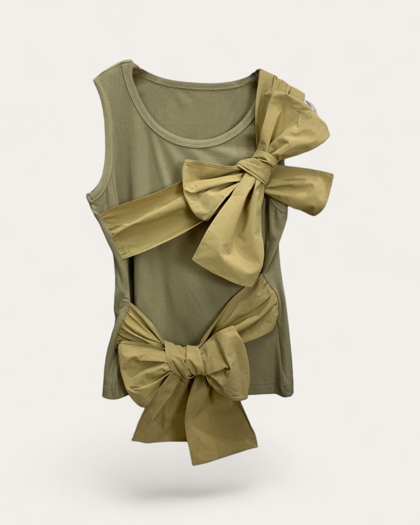 Bow Accent Tank Top - Zilvina
