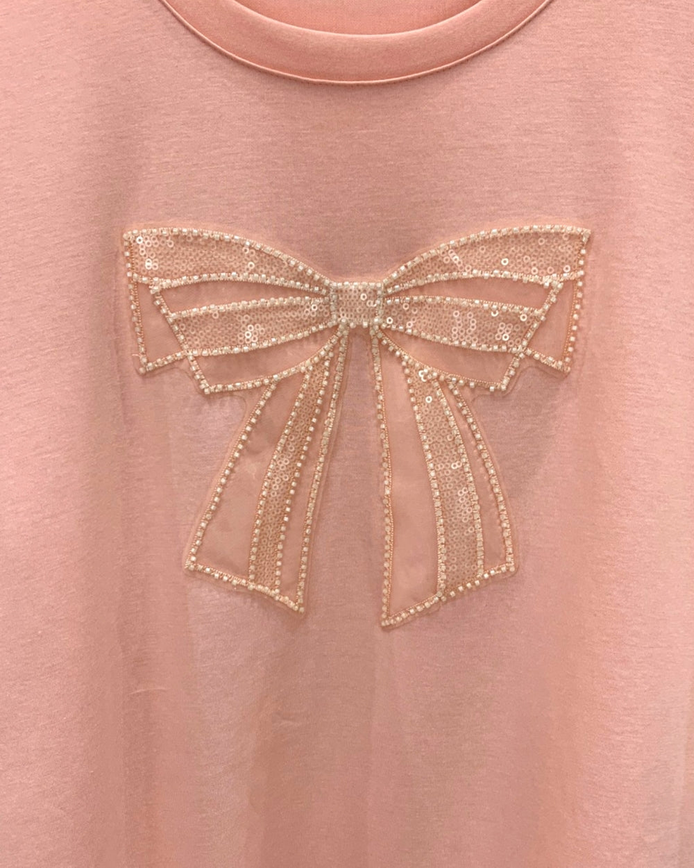 Bow Detail Lace Trim Tunic Top - Zilvina