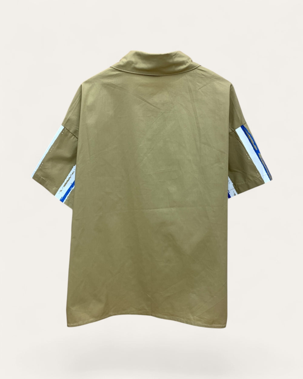 Brush Stripe Button-Up Shirt - Zilvina