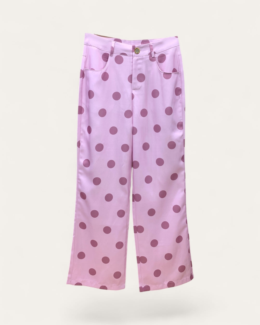 Candy Pop Polka Dot Wide-Leg Pants - Zilvina