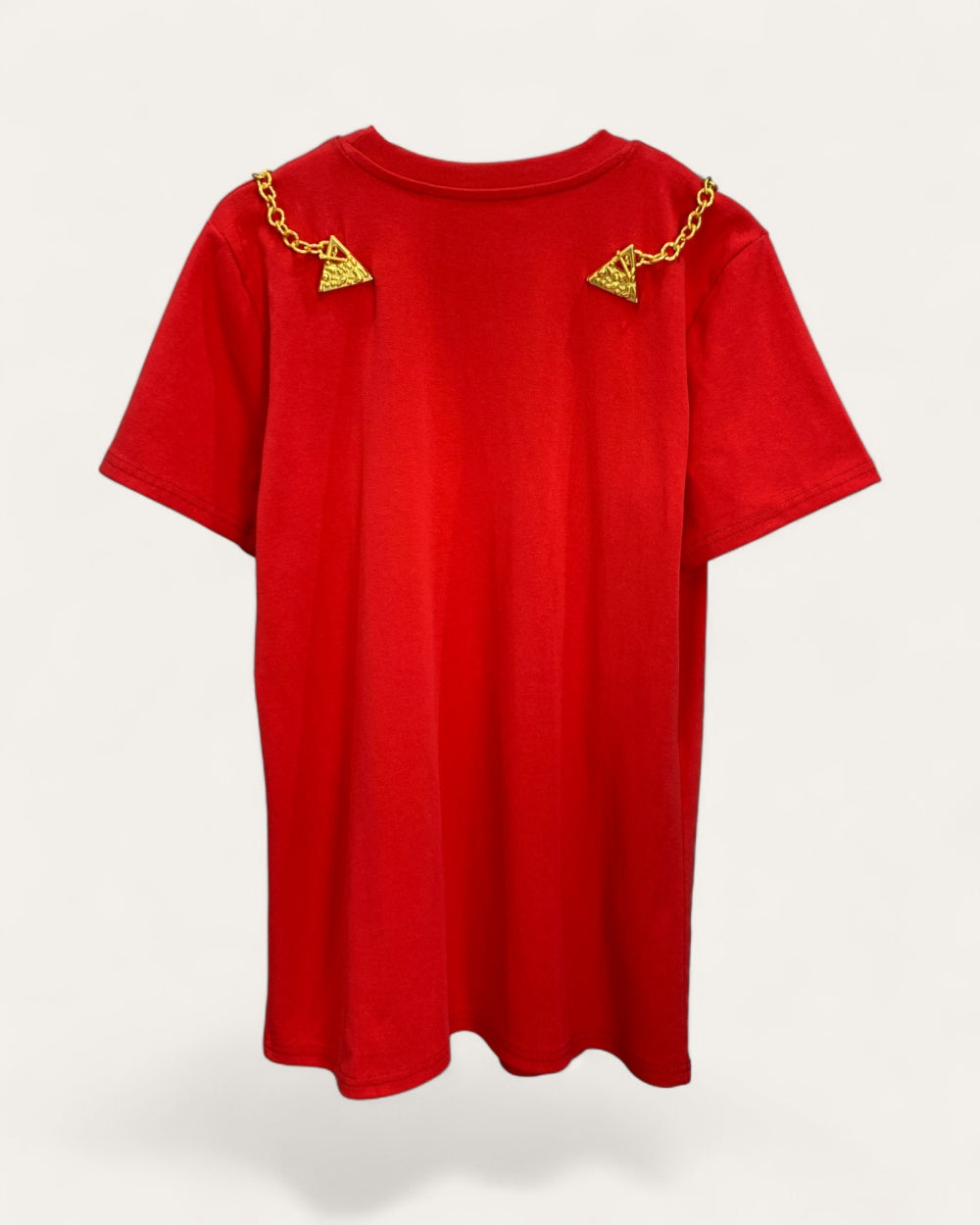 Chain Shoulder Detail Tee - Zilvina