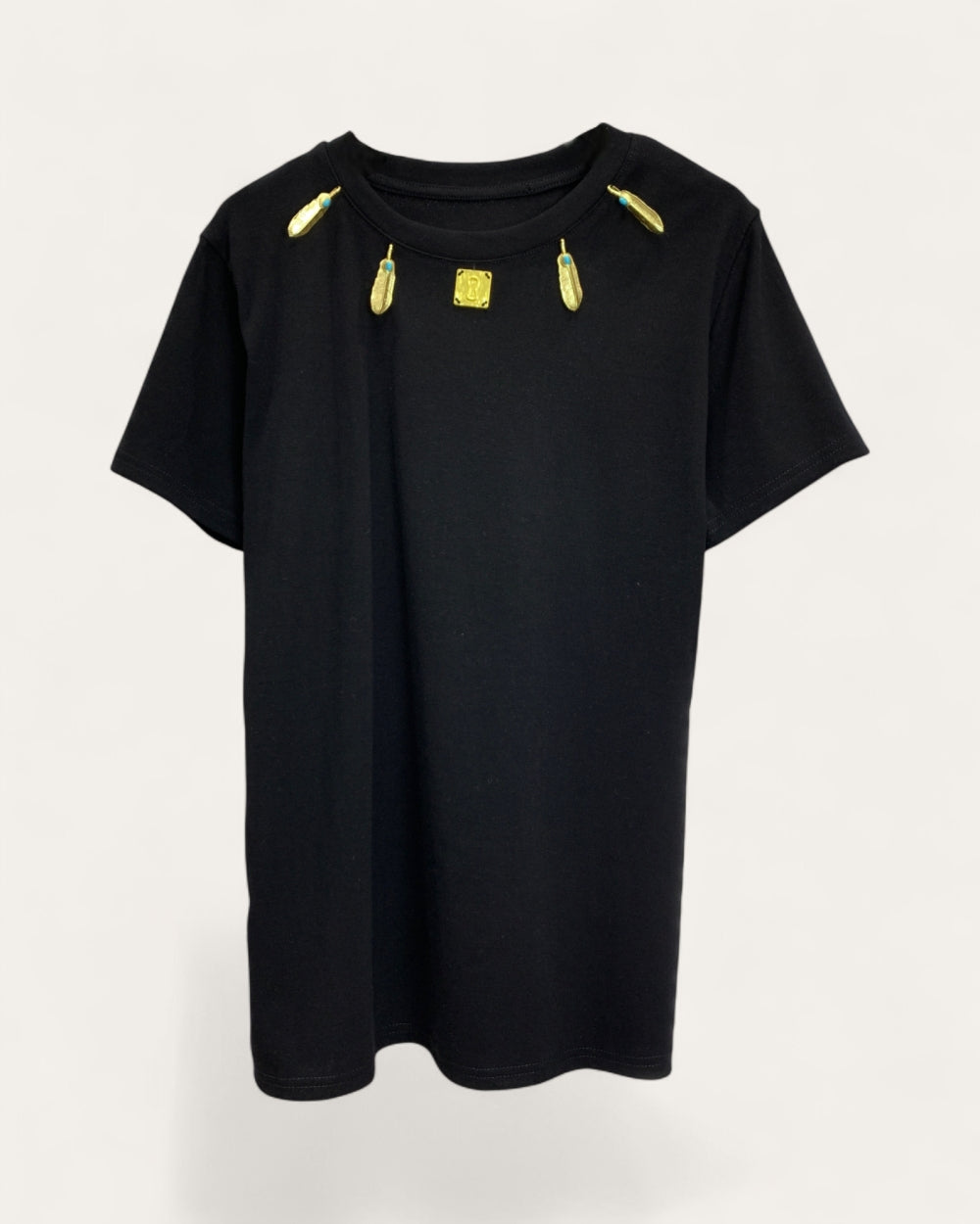 Charm Neckline T-Shirt Dress - Zilvina
