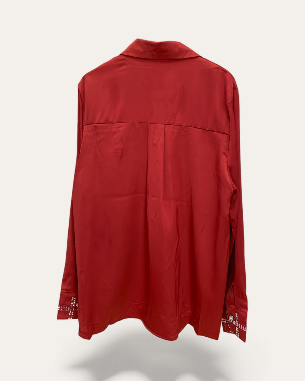 Checkered Rhinestone Pocket Shirt - Zilvina