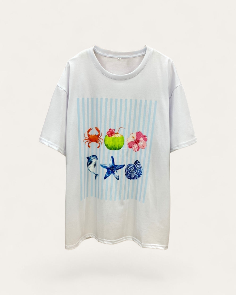 Coastal Postcard Graphic Tee - Zilvina