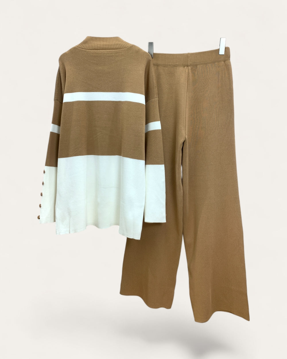 Colorblock Knit Two-Piece Set