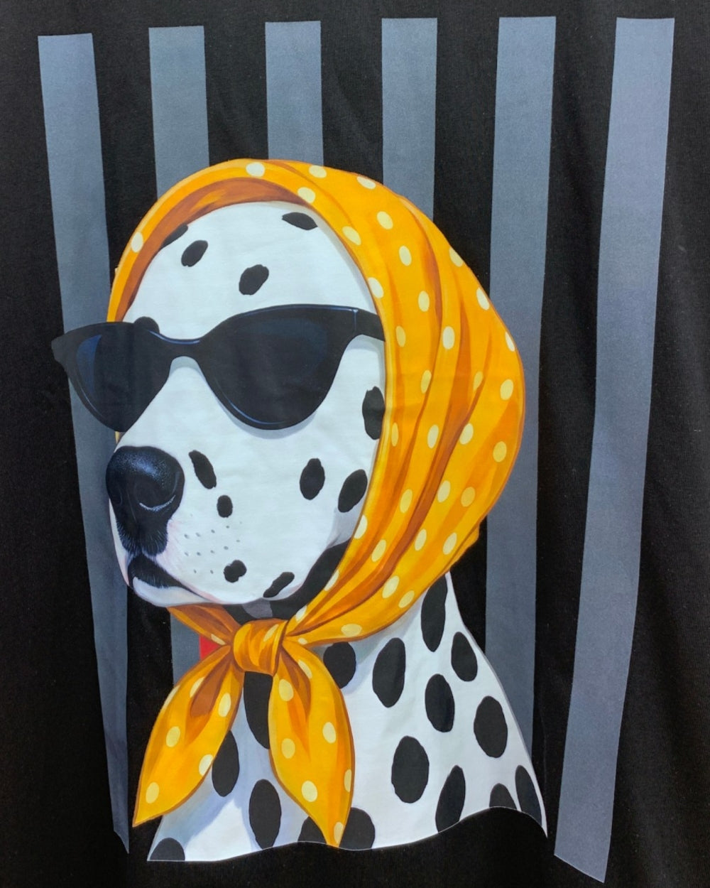 Dalmatian Scarf Graphic Tee - Zilvina