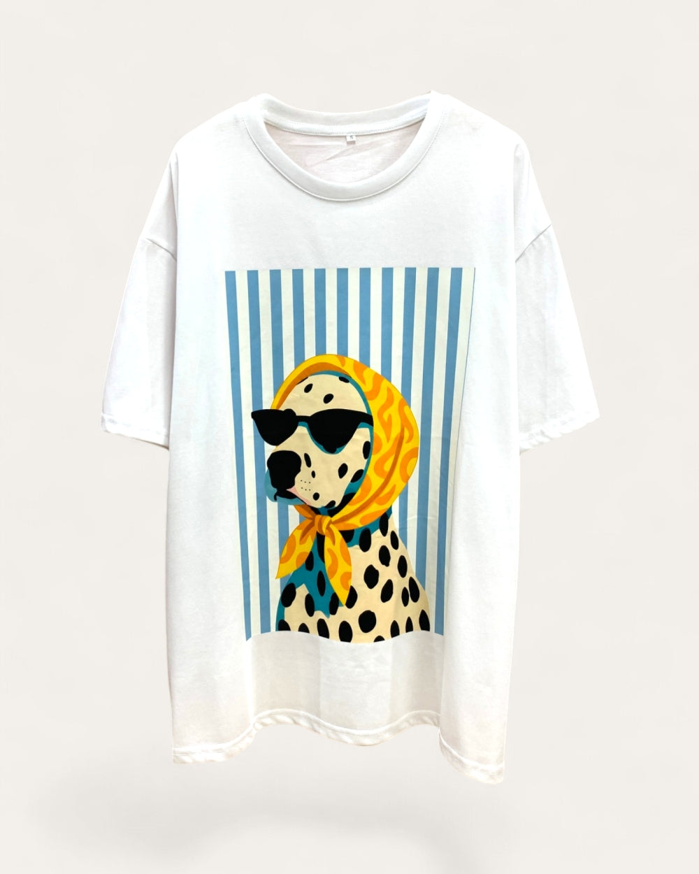 Dalmatian Scarf Graphic Tee Set - Zilvina