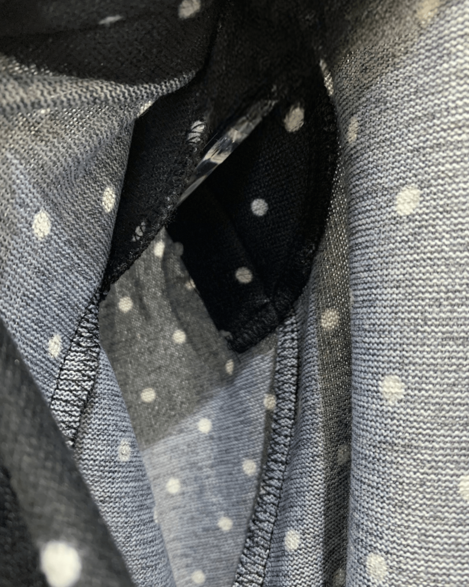 Draped Front Polka Dot Blouse - Zilvina