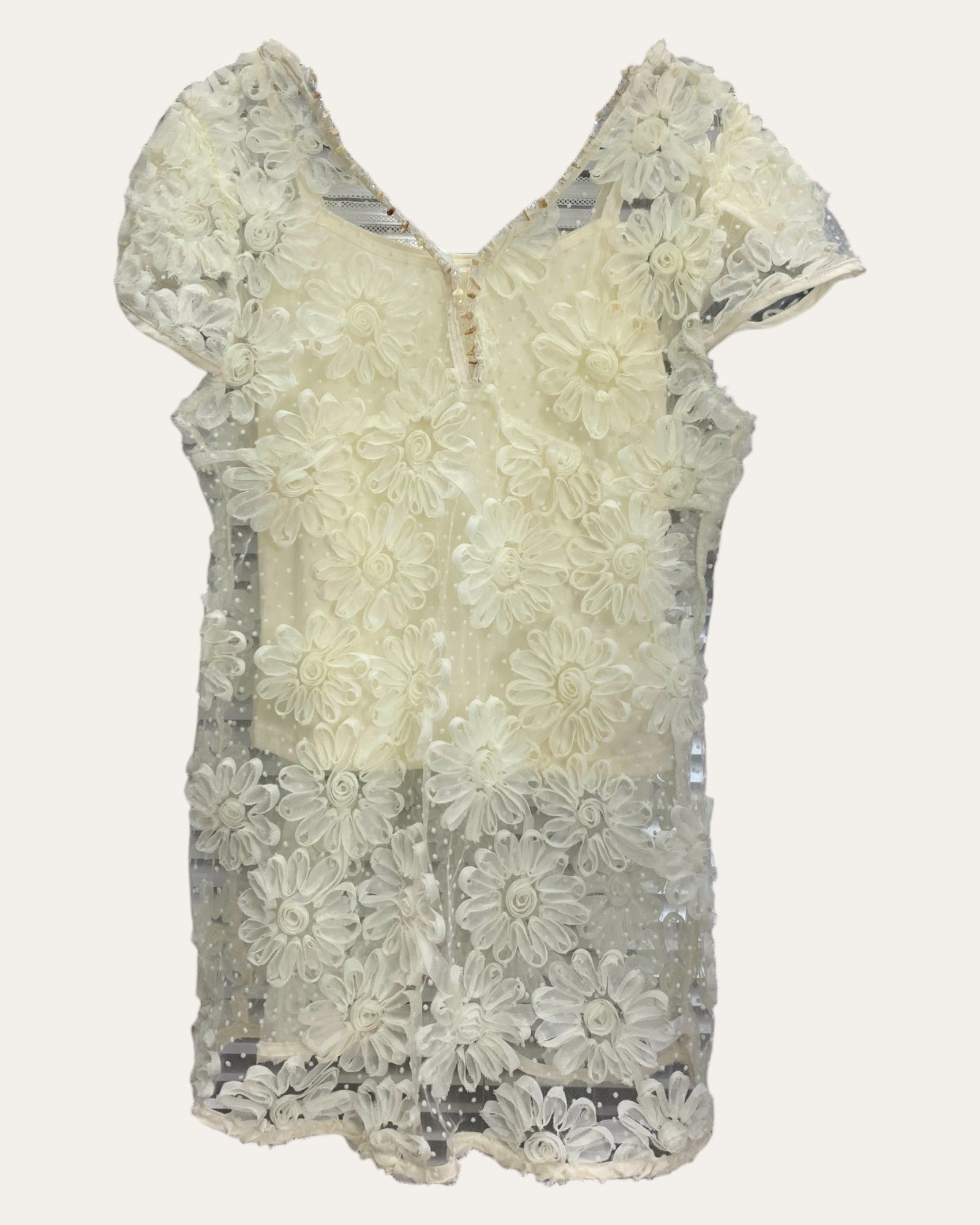 Elegant Floral Lace Top - Zilvina